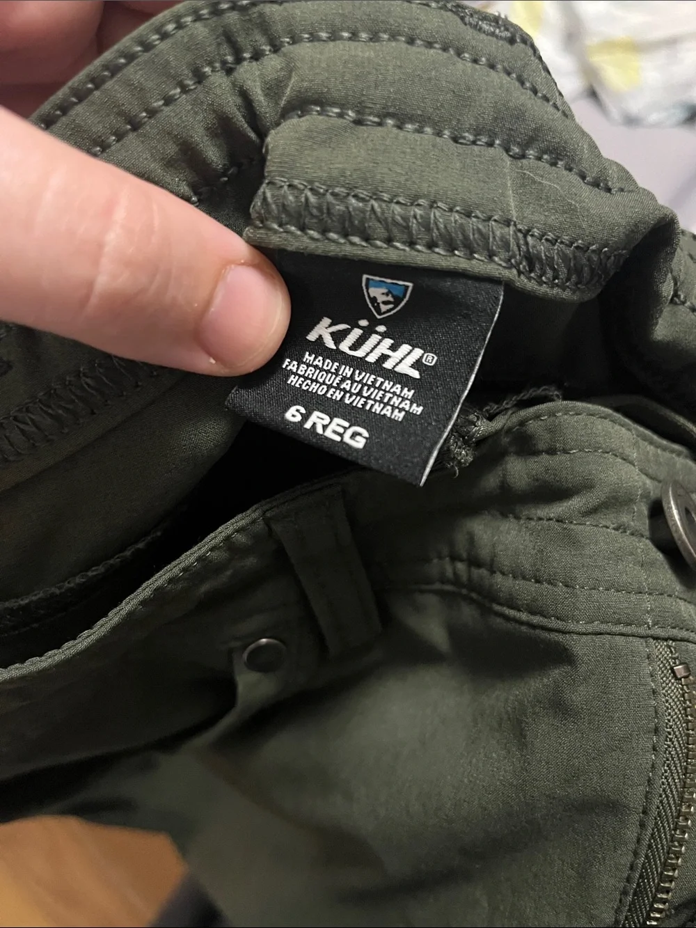 Kuhl 6495 Olive Green Freeflex Roll Up Outdoor Hiking Convertible Pants- 6 - Picture 6 of 6